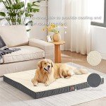 Bedsure Orthopedic Dog Bed Extra Large - Dog Beds with Removable Washable Cover, Egg Crate Foam Pet Bed Mat, Suitable for Dogs Up to 100 lbs