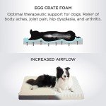 Bedsure Orthopedic Dog Bed Extra Large - Dog Beds with Removable Washable Cover, Egg Crate Foam Pet Bed Mat, Suitable for Dogs Up to 100 lbs