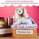Newwiee 20 Pcs Small PET Fleece Blanket Washable Waterproof Small Animal Cage Bedding Guinea Pig Puppy Dog Cat Pee Pad Liner Accessories(18 x 13 Inch, Assorted)