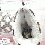 Hanging Tunnel for Small Animals, Hanging Hamster Toys, Sugar Glider Hammock Cage Accessories Bedding for Chinchilla Ferret Squirrel Guinea Pig Rat Playing Sleeping
