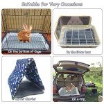Tfwadmx Rabbit Pee Pads 18" x 24" 100 Pcs Guinea Pig Super Absorbent Cage Liners Bunny Disposable Black Carbon Diapers Small Animal Training Accessories with Quick-Dry Surface