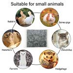 Tfwadmx Rabbit Pee Pads 18" x 24" 100 Pcs Guinea Pig Super Absorbent Cage Liners Bunny Disposable Black Carbon Diapers Small Animal Training Accessories with Quick-Dry Surface