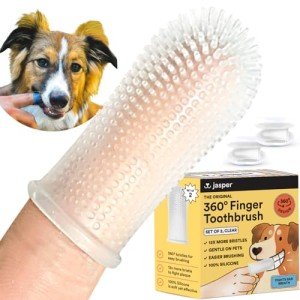 Jasper 360º Dual Dog and Cat Toothbrush Set