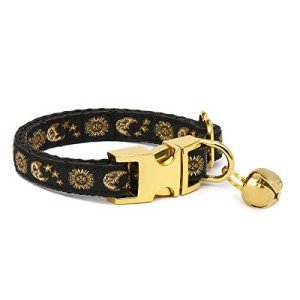 Celestial Moons Stars Dog Cat Collar Leash