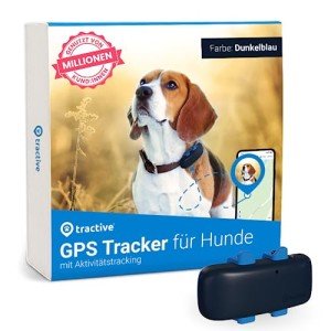 Tractive GPS Pet Tracker for Dogs - Waterproof, GPS Location & Smart Activity Tracker, Unlimited Range (Midnight Blue)