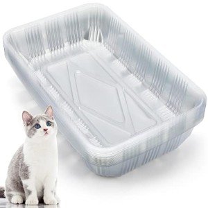 30 Pack Disposable Cat Litter Boxes for Travel