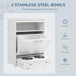 PawHut Dog Feeder Station with Food Storage