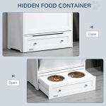 PawHut Dog Feeder Station with Food Storage