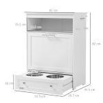 PawHut Dog Feeder Station with Food Storage