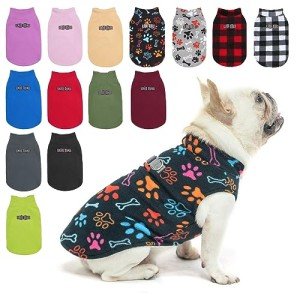 Cozy Fleece Dog Sweater Vest with Leash Attachment