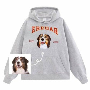 Custom Dog Hoodie with Personalized Embroidery and Photo