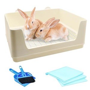 Extra Large Corner Litter Box for Small Pets