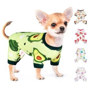 Soft Stretchy Dog Pajamas for Small Dogs