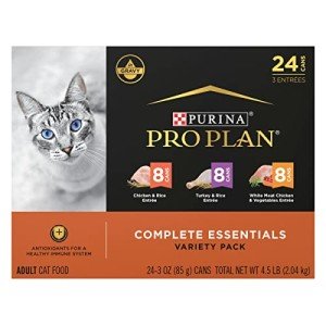 High Protein Wet Cat Food Variety Pack - 24 Cans