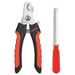 HAWATOUR Professional Dog Nail Clippers with Safety Guard
