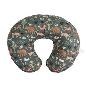 Ergonomic Boppy Nursing Pillow - Green Forest Animals