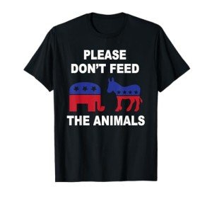 Funny Voting Elephant Donkey Animal T-Shirt