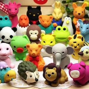 60Pcs Animal Erasers - Fun Classroom Rewards