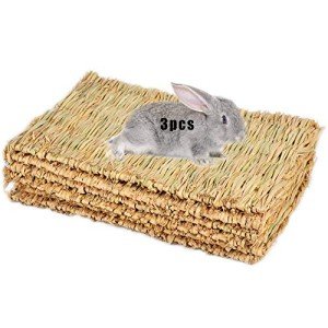 Woven Grass Mat Bedding for Small Pets (3 Pack)
