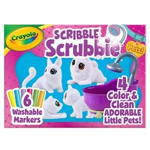Scribble Scrubbie Pets Washable Animal Toy Set