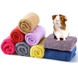 Cozy Fleece Blankets for Small Animals 8-Pack