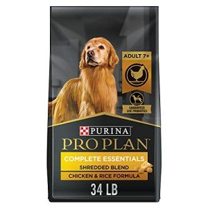 Pro Plan Senior Dog Food with Probiotics, Chicken & Rice