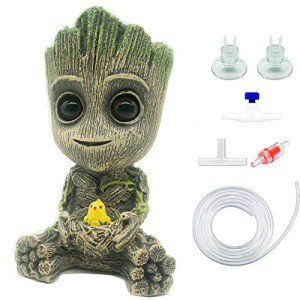 Groot Air Bubbler Decorations for Fish Tanks