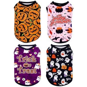 Halloween Dog Shirt Set for Medium Large Dogs