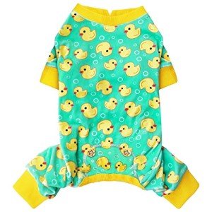 Yellow Duck Dog Pajamas for Small Dogs