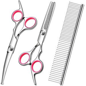 Professional Dog Grooming Scissors Kit - 4 in 1