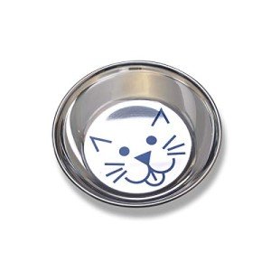 Whisker-Friendly Stainless Steel Cat Bowl - 8 OZ