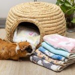 Cozy Fleece Blankets for Small Pets - 6 Pack