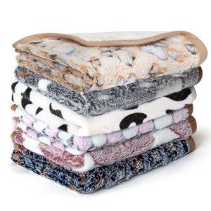 Absorbent Guinea Pig Fleece Bedding Blankets - 6 Pack