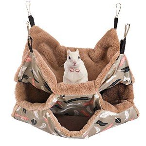 Warm Plush Triple Bunkbed for Small Pets