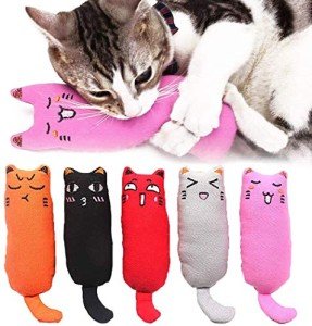 5-Pack Catnip Cartoon Mice Toys for Cats