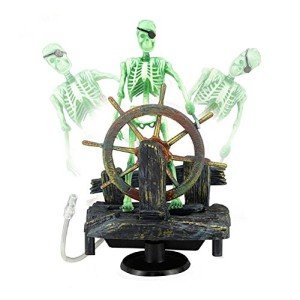 Pirate Captain Skeleton Decor for Aquariums