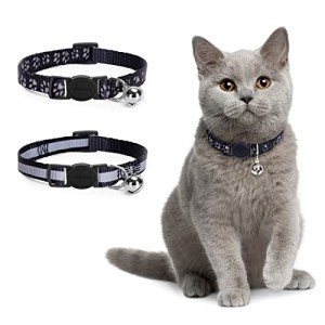 2 Pack Reflective Kitten Collars with Bell