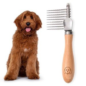 Dog Dematting Brush & Rake for Easy Grooming