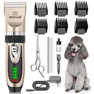 Quiet 2-Speed Dog Grooming Clippers Kit