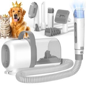 ZOVII Dog Grooming Vacuum with Paw Trimmer Kit