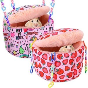 Cozy Hanging Hammock for Small Pets 2-Pack