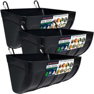 APRICOCK 3-Pack Chicken and Goat Feeder Waterer