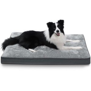 Deluxe Waterproof Plush Dog Crate Bed 35"x22