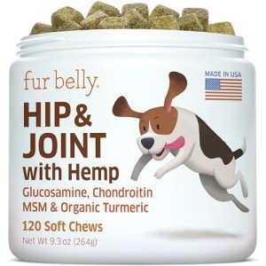 Hemp Joint Support Chews for Dogs - 120 ct