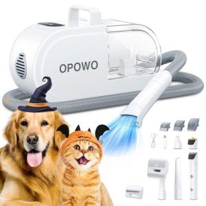 Pet Grooming Vacuum with Clipper and Nail Grinder