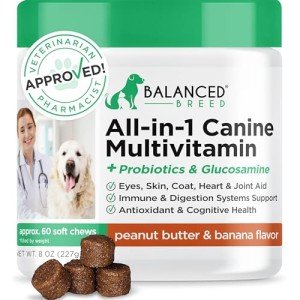 All-in-One Dog Vitamins with Probiotics & Glucosamine
