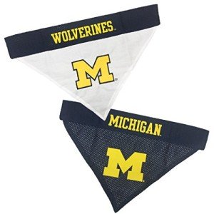 Michigan Wolverines Reversible Pet Bandana, Large/X-Large