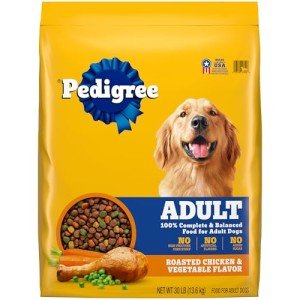 Pedigree Adult Dry Dog Food, Chicken & Veggies 30 lb