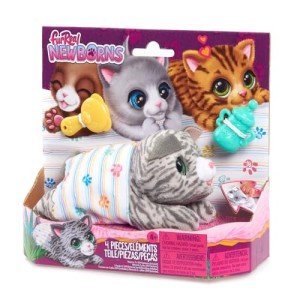 Interactive Plush Newborn Kitty Pet for Kids