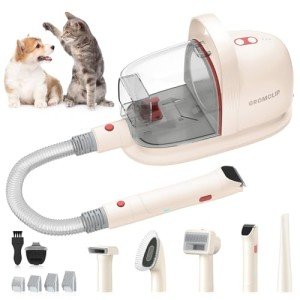 GROMCLIP Pet Grooming Kit with Vacuum & Tools